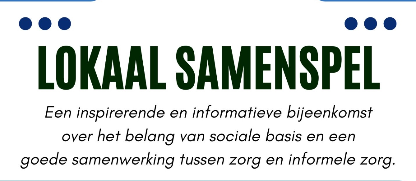 Kom naar de inspiratiebijeenkomst Lokaal Samenspel 