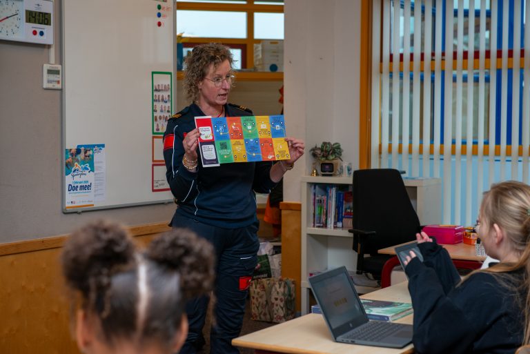 Groep 7 De Hoeksteen kreeg uitleg over hoe je branden kunt voorkomen